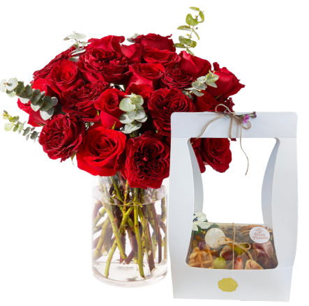 Bloom & Bites Bundle | Flowers & Charcuterie Tacoma Delivery