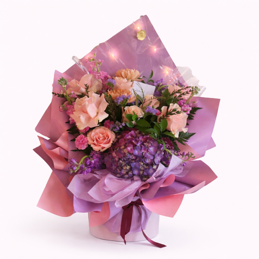 Glow & Bloom Light Up Bouquet in Vase - Colors Vary | Same-Day Delivery Tacoma