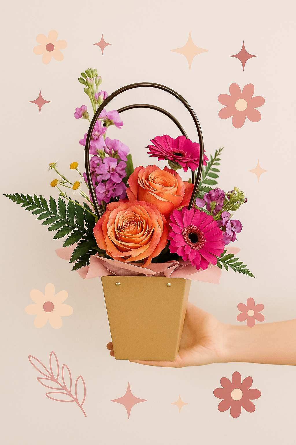 Medium Masonette Arrangement - Colors Vary